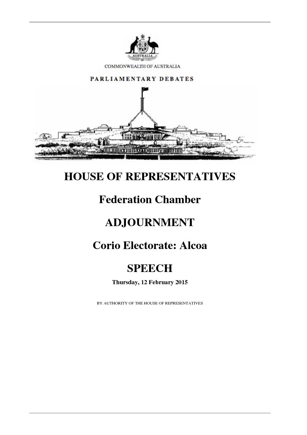 15.02.12 Hansard Alcoa