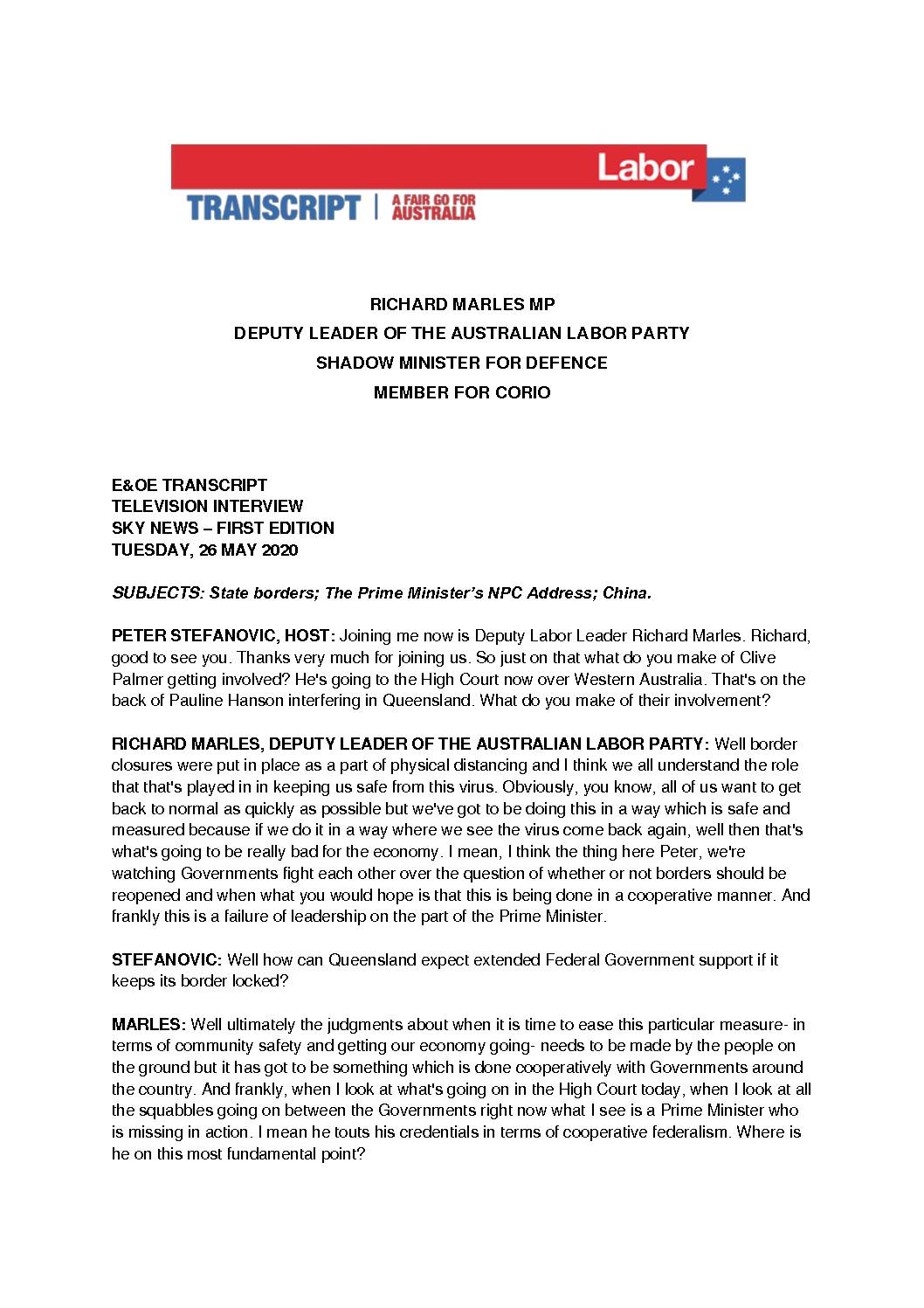 20.05.26-SKY-NEWS-FIRST-EDITION-WITH-PETER-STEFANOVIC-TRANSCRIPT