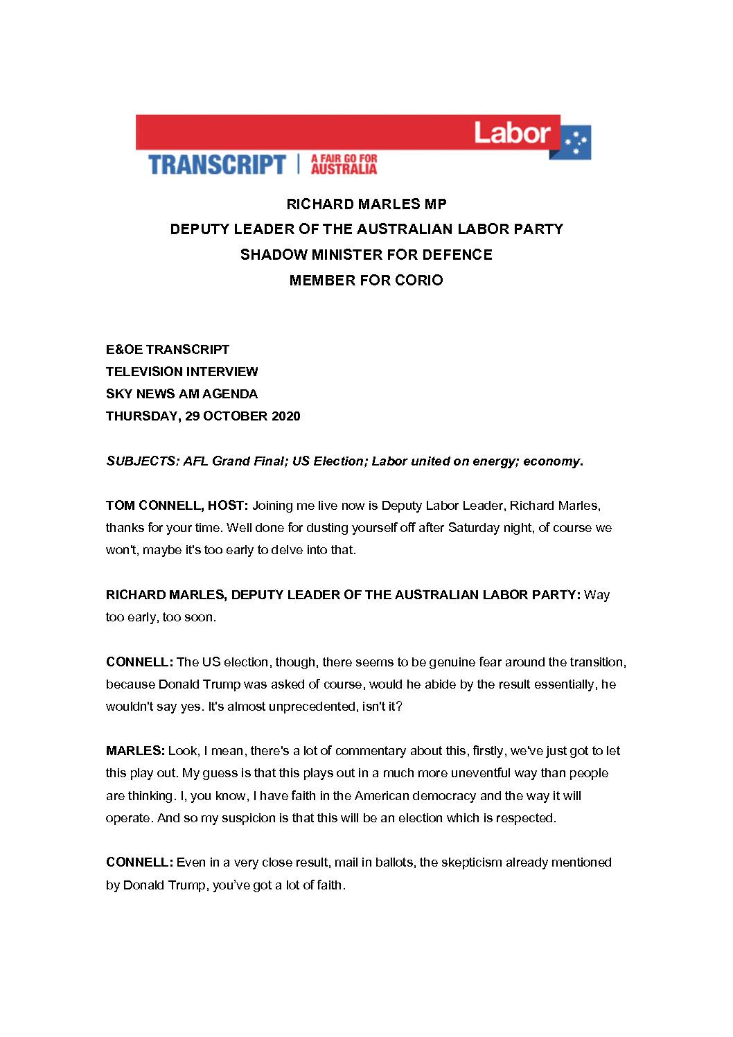 20.10.29-SKY-NEWS-AM-AGENDA-WITH-TOM-CONNELL-TRANSCRIPT
